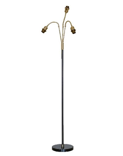 Kurtan 3lj golvlampa svart/oxid